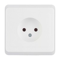 Розетка с рамкой Schneider Electric Этюд PC16-001B скрытая установка белая без заземления