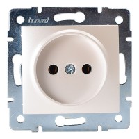 Розетка Lezard KARINA 707-3088-121B скрытая установка жемчужно-белая