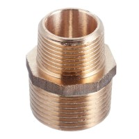 Ниппель переходной Viega (266547) 1 НР(ш) х 3/4 НР(ш) бронзовый