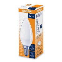Лампа накаливания Osram CLAS B FR 60 Вт E14 свеча 2700К теплый белый свет 220 В матовая