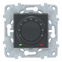 Термостат для теплого пола Schneider Electric Unica NEW NU550354 скрытая установка антрацит