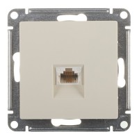 Розетка телефонная Schneider Electric Atlas Design ATN000281 скрытая установка бежевая один модуль RJ11
