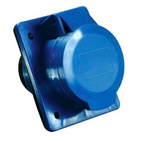 Розетка кабельная EKF PROxima прямая настенная 2Р+РЕ 16 А 220 В IP44 с крышкой