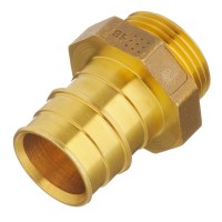 Соединитель прямой Uponor (1008730) 32 мм х 1 НР(ш) латунный