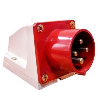 Вилка кабельная EKF PROxima угловая настенная 3Р+РЕ 16 А 380 В IP44