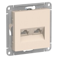 Розетка компьютерная Schneider Electric Atlas Design ATN000285 скрытая установка бежевая модули RJ45 cat 5 и RJ45 cat 5е