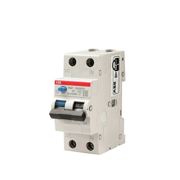 Автомат дифференциальный ABB DSH201R (2CSR245072R1104) 10А 30 мА 1P+N тип АС 4,5 кА