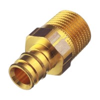 Соединитель прямой Uponor (1023003) 16 мм х 1/2 НР(ш) латунный