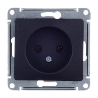Розетка Schneider Electric Glossa GSL000741 скрытая установка антрацит без заземления
