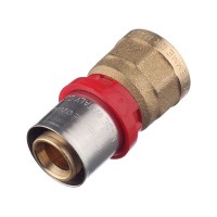 Соединитель прямой Tiemme 20(пресс) х 1/2 ВР(г)