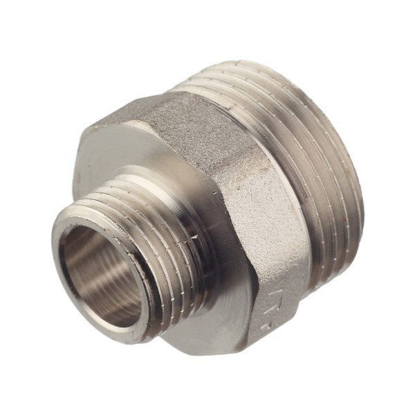 Ниппель переходной VALTEC (VTr.580.N.0604) 1 НР(ш) х 1/2 НР(ш) латунный