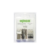 Клемма на 8 проводов Wago 2273-248 0,5-2,5 кв. мм с пастой (6 шт.)