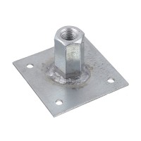 Шайба с муфтой оцинкованная М12 60х60х2 мм