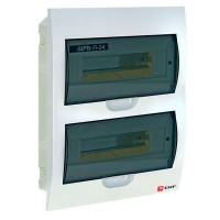 Щит распределительный встраиваемый EKF PROxima ЩРВ-П-24 пластиковый IP41 350х300х100 мм 24 модуля