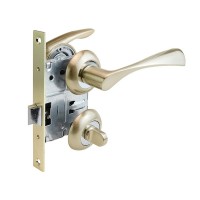 Комплект фурнитуры для двери Corsa Deco с замком и фиксатором (золото) (669859)