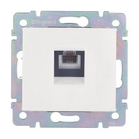 Розетка телефонная Legrand Valena 694274 скрытая установка белая один модуль RJ11