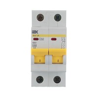 Автоматический выключатель IEK ВА 47-29 (MVA20-2-032-C) 2P 32А тип C 4,5 кА 400 В на DIN-рейку