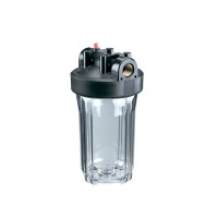 Корпус фильтра Гидротек для холодной воды 10BB 1 ВР(г) х 1 ВР(г) прозрачный
