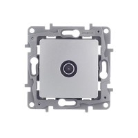 Розетка телевизионная Legrand Etika 672451 одиночная скрытая установка алюминий
