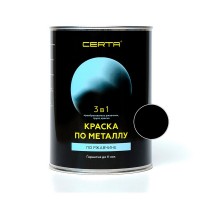 Грунт-эмаль по ржавчине 3 в 1 кремнийорганическая CERTA-PLAST черный 0,8 кг