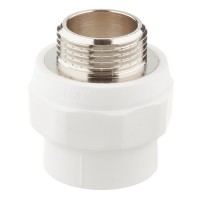 Муфта полипропиленовая VALTEC (VTp.701.0.03206) 32 мм х 1 НР(ш)