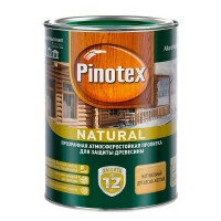 Антисептик Pinotex Natural декоративный для дерева древесно-желтый 1 л