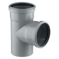 Тройник Pro Aqua Comfort d110 мм 87° пластиковый для внутренней канализации