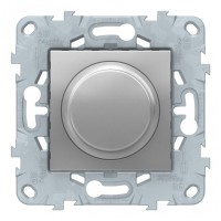Диммер Schneider Electric Unica NEW NU551430 скрытая установка алюминий 5-200 Вт поворотно-нажимной
