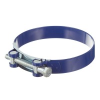 Хомут силовой Hard-Fix 131-139 мм оцинкованная сталь с полимерным покрытием одноболтовый