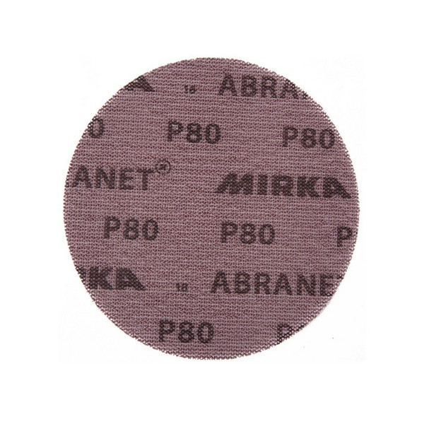Диск шлифовальный Mirka Abranet d125 мм P80 на липучку сетчатая основа (5 шт.)