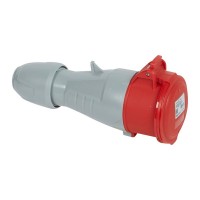 Розетка кабельная Legrand P17 TEMPRA PRO (90109) прямая переносная с заземлением 3P+E+N 3 фазы 16 А 380 В IP44 с крышкой
