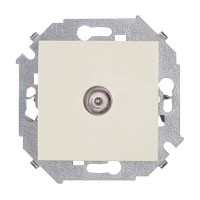 Розетка телевизионная Simon 15 1591475-031 оконечная TV скрытая установка слоновая кость