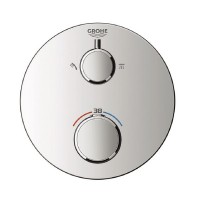 Смеситель термостат для душа скрытого монтажа GROHE Grohtherm 24076000 без встраиваемого механизма в комплекте с переключателем