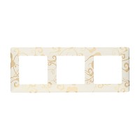 Рамка Legrand Valena LIFE 754103 трехместная универсальная ампир белый