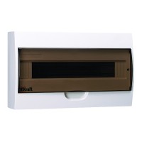 Щит распределительный навесной Dekraft ЩРН-П-18 пластиковый IP41 365х220х96 мм 18 модулей
