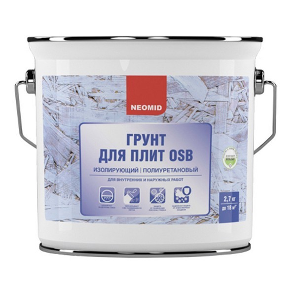 Грунт для плит OSB Neomid изолирующий полиуретановый 2,7 кг