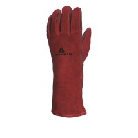 Краги кожаные для сварщика Delta Plus (CA615K10) 10 (XL) бордовые