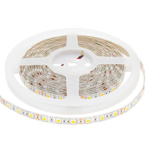 Лента светодиодная SMD 5050 Apeyron 3000К теплый белый свет 72 Вт 12 В IP65 5 м влагозащищенная