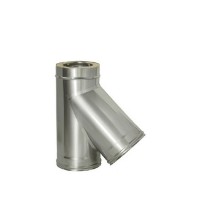 Тройник Дымок 45° х d115х200 мм с изоляцией AISI 439