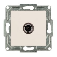 Розетка телевизионная GUNSAN Eqona 16401200-159122 оконечная/проходная TV скрытая установка бежевая IP20