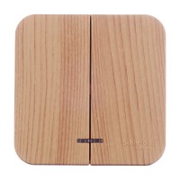 Выключатель Schneider Electric Blanca BLNVA105115 двухклавишный открытая установка ясень с подсветкой