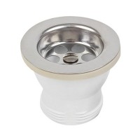 Выпуск для мойки WIRQUIN 30718054 1 1/2" с решеткой нержавеющая сталь D 70 мм
