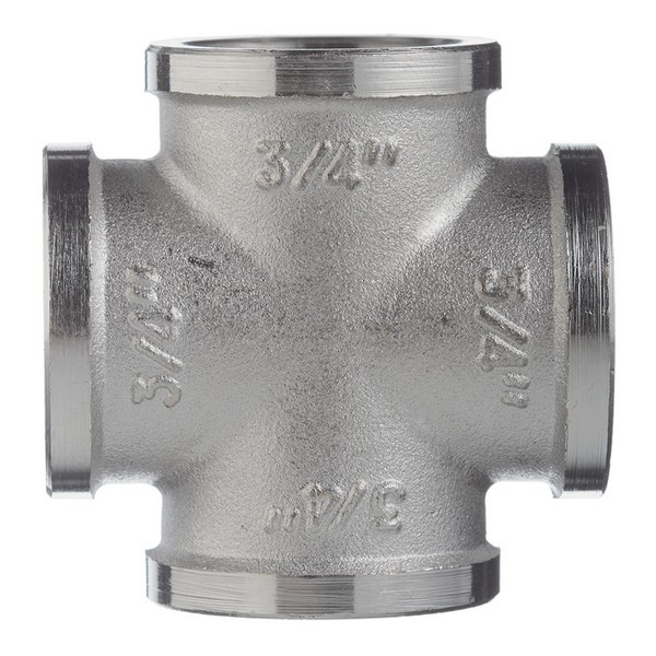 Крестовина VALTEC (VTr.760.N.0005) 3/4 ВР(г) х 3/4 ВР(г) х 3/4 ВР(г) х 3/4 ВР(г) латунная