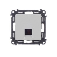 Розетка компьютерная Legrand Valena LIFE 753640 скрытая установка алюминий один модуль RJ45 cat 5е UTP