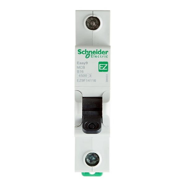 Автоматический выключатель Schneider Electric Easy9 (EZ9F14116) 1P 16А тип B 4,5 кА 220 В на DIN-рейку