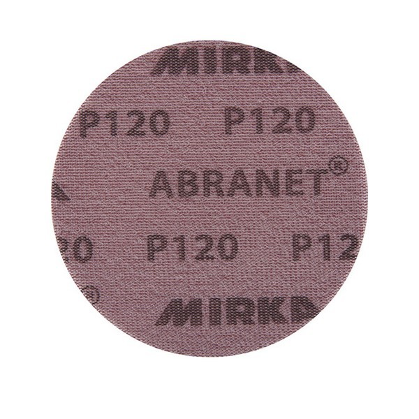 Диск шлифовальный Mirka Abranet d150 мм P120 на липучку сетчатая основа (5 шт.)