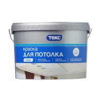 Краска водно-дисперсионная для потолка Текс Профи белая 9 л/13,8 кг