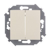 Выключатель Simon 15 1591398-031 двухклавишный скрытая установка слоновая кость