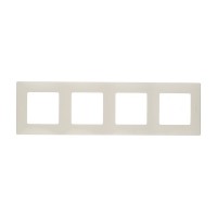 Рамка Legrand Etika 672514 четырехместная универсальная слоновая кость