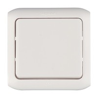 Выключатель Legrand Quteo 782300 одноклавишный открытая установка белый IP44 влагозащищенный